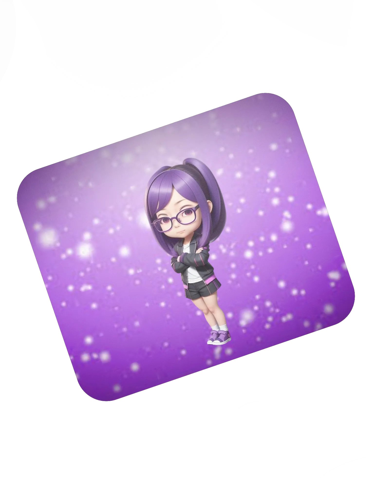 (Purple CHIBI) K Classic Mouse Pad product image (7)