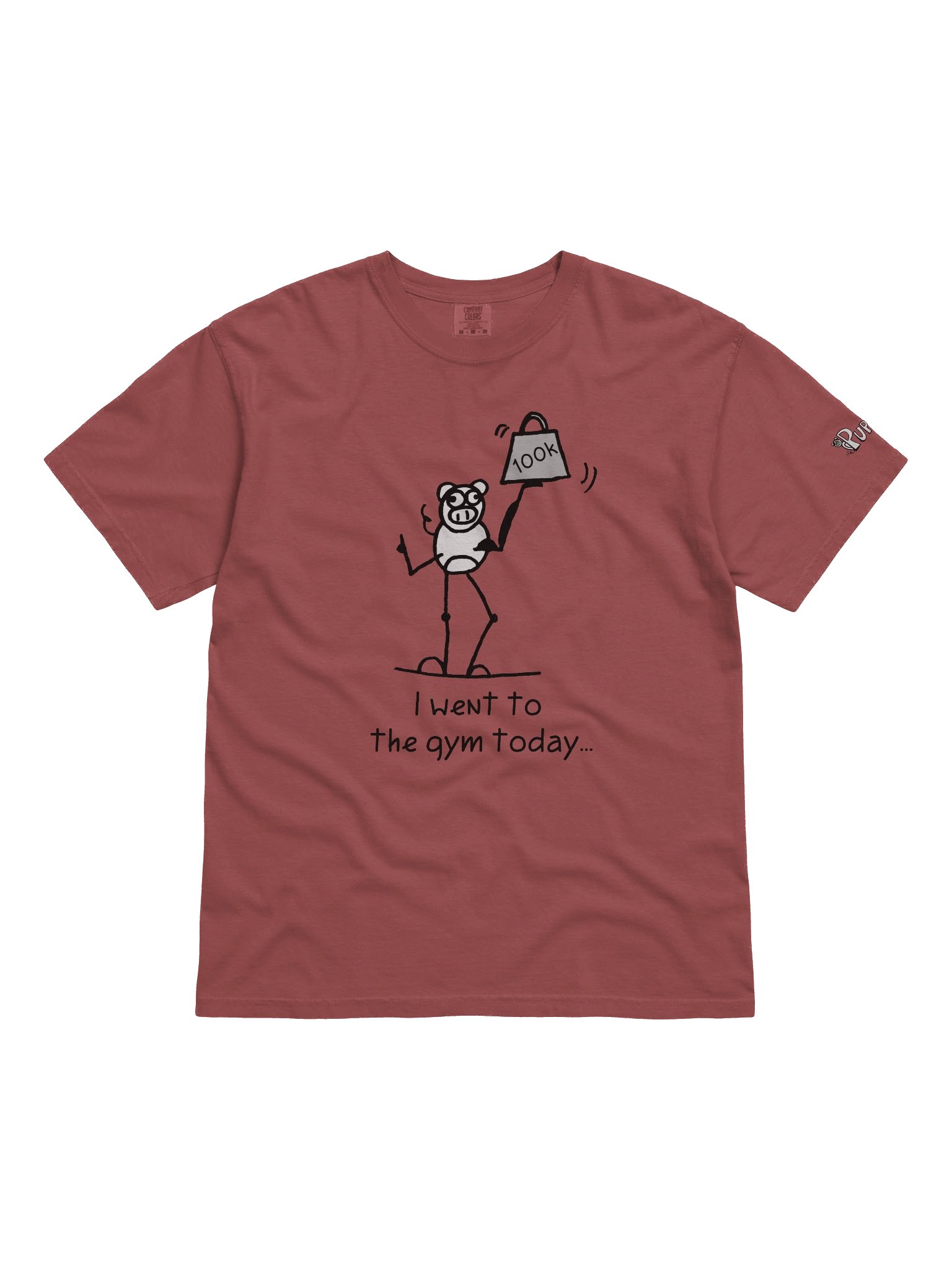 'I went to the gym today' Pupsies! Heavyweight T-Shirt product image (5)