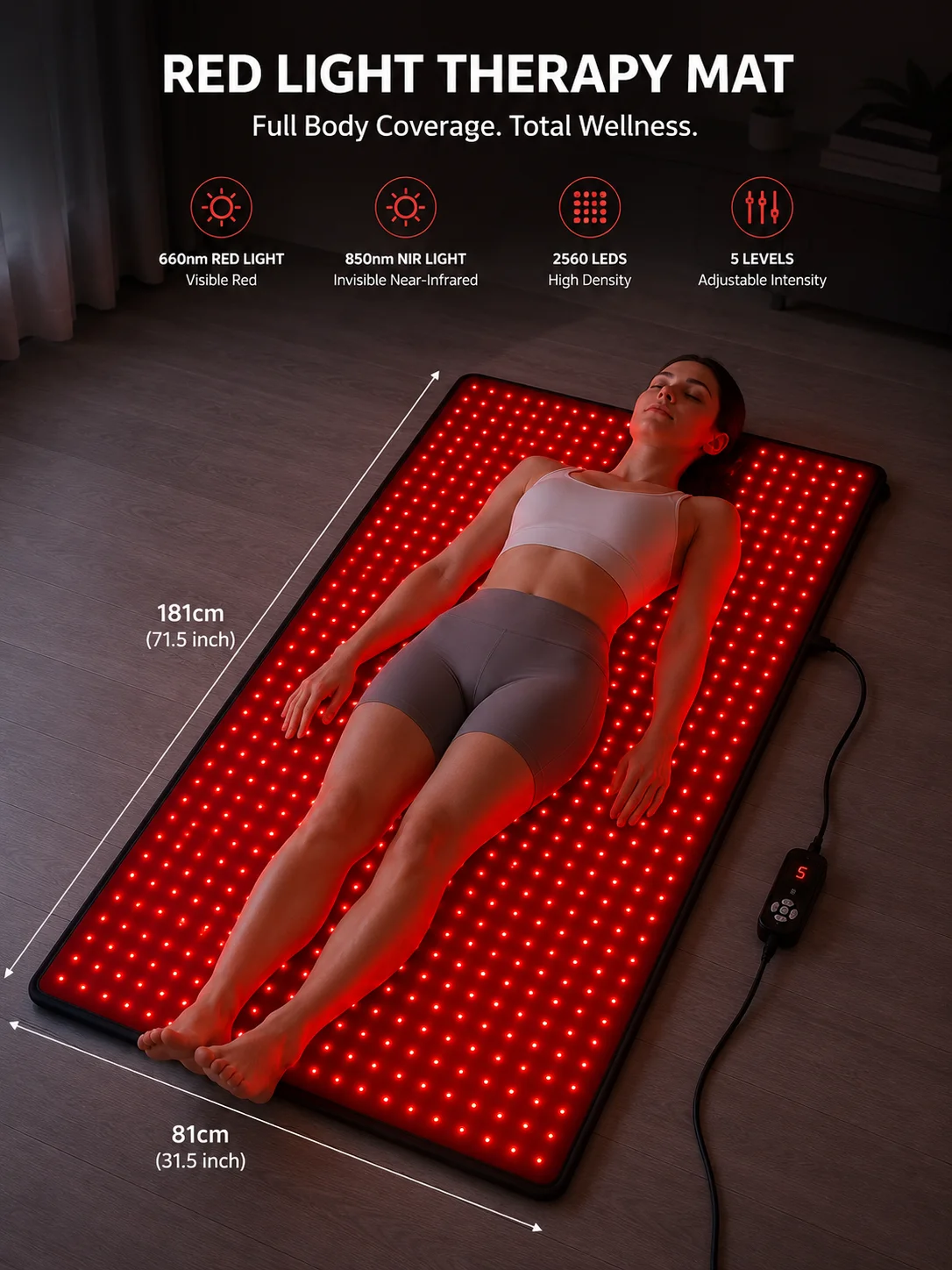 Full Body Red Light Therapy Mat product image (2)