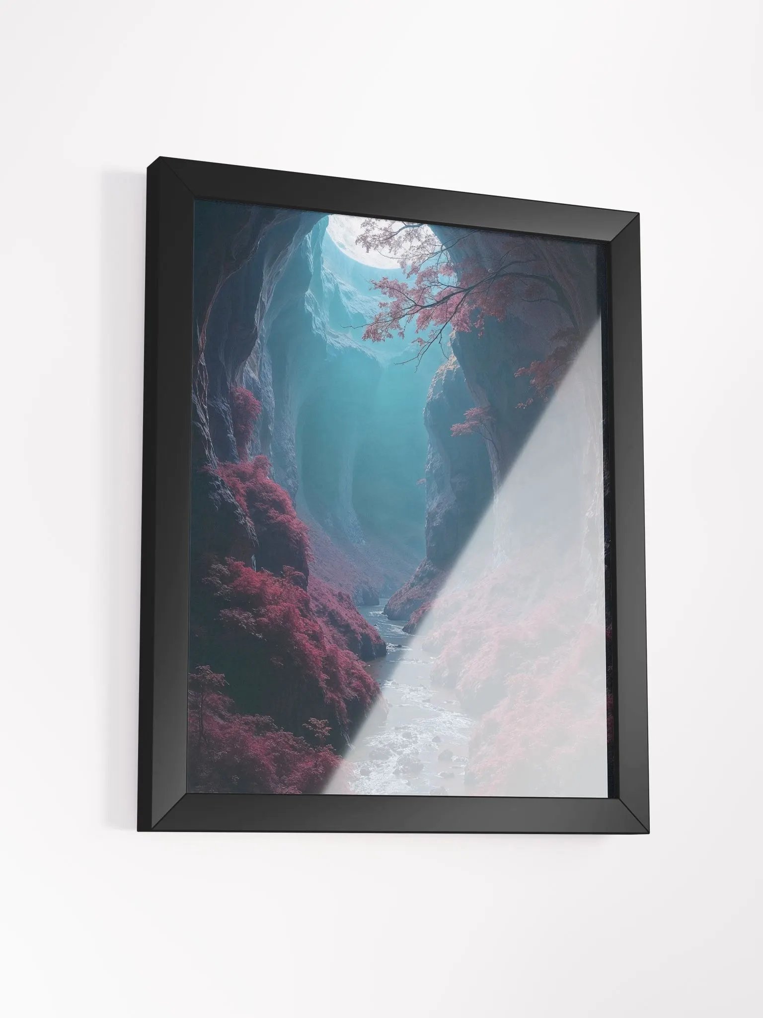 Crimson Valley Framed Print product image (17)