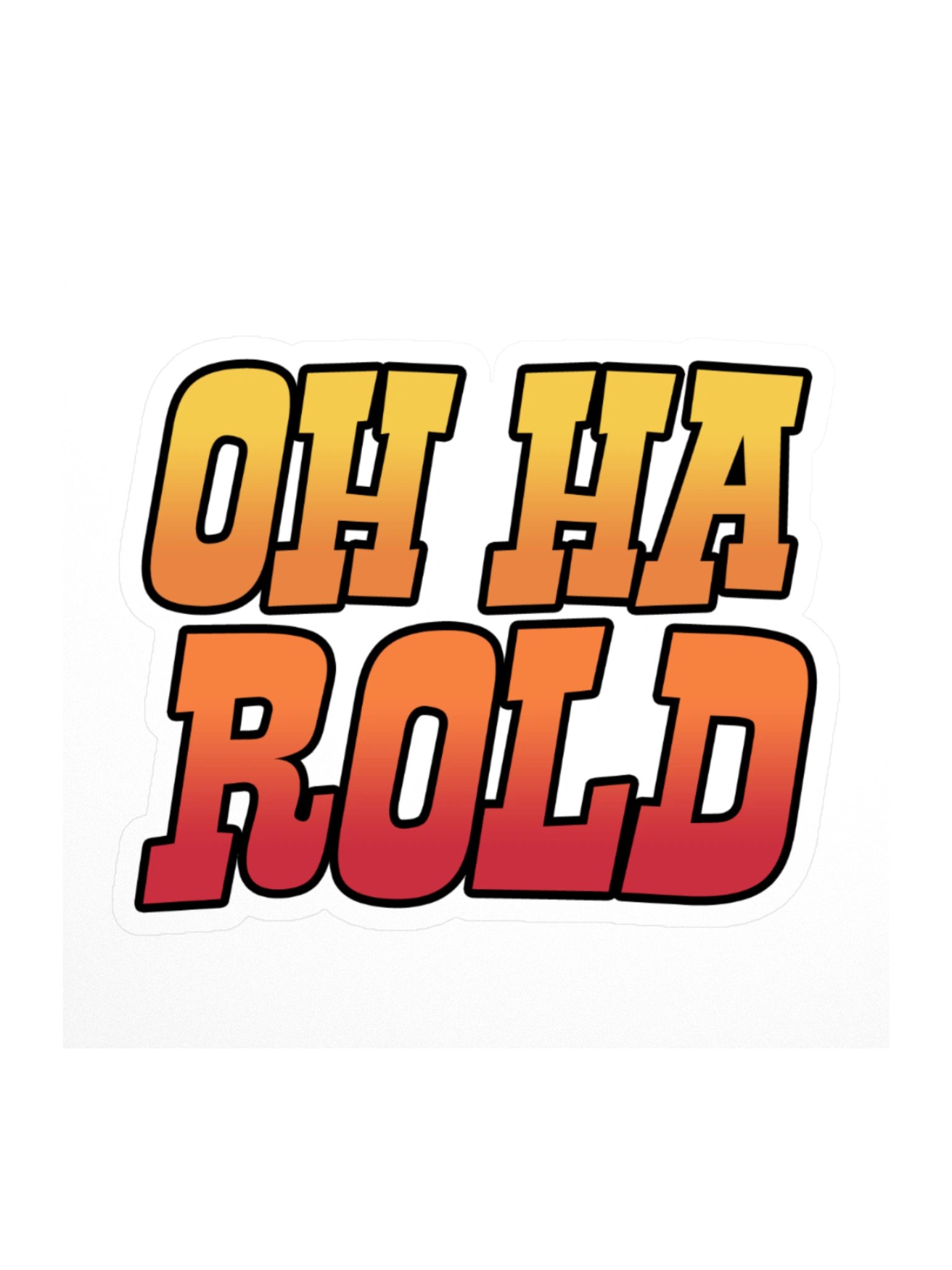 OH HAROLD Kiss Cut Sticker product image (1)