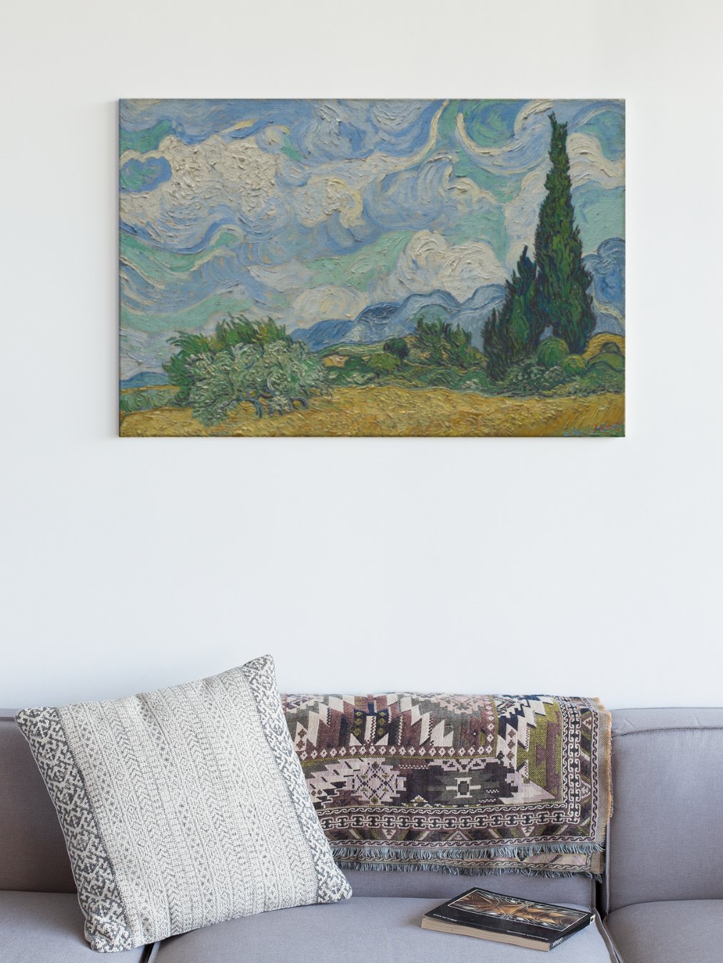 Wheat Field with Cypresses (Vincent van Gogh) Canvas product image (1)