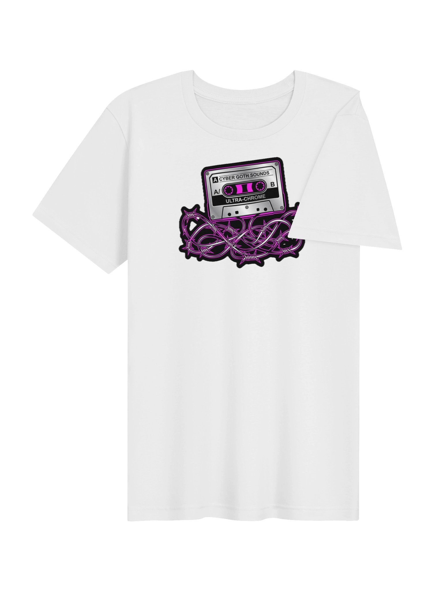 Cyber Goth Sounds Neon Cassette Tee product image (4)