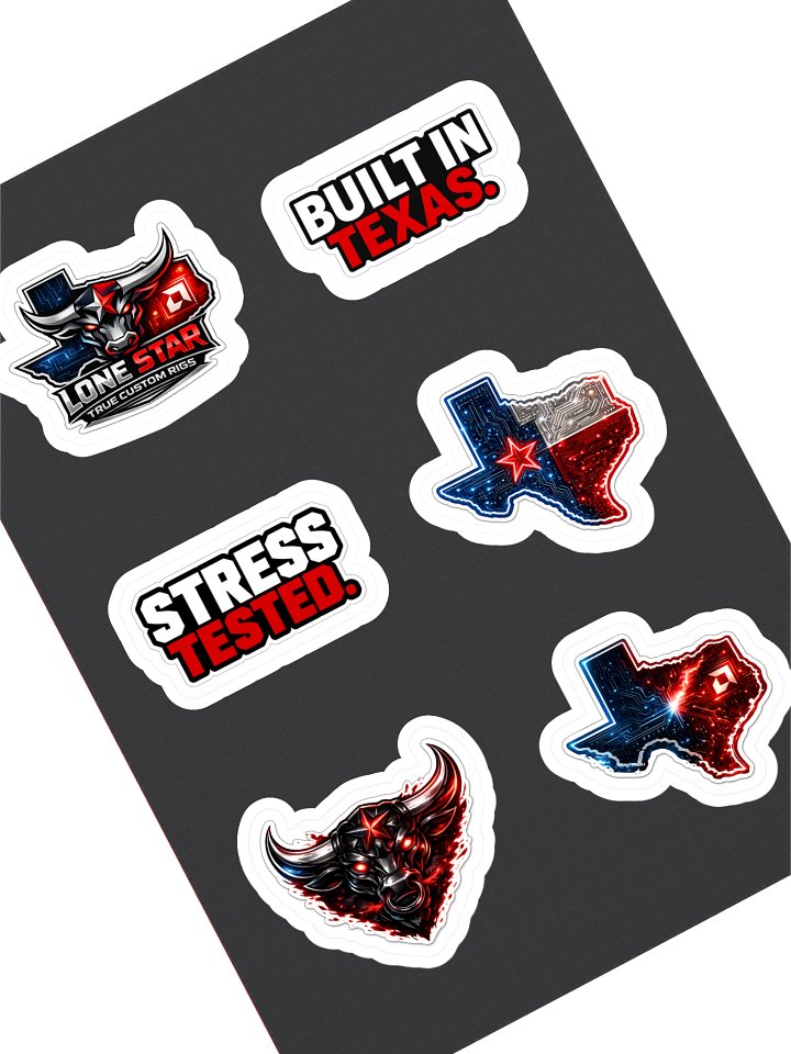 Six die-cut decals. One Lone Star statement. product image (1)