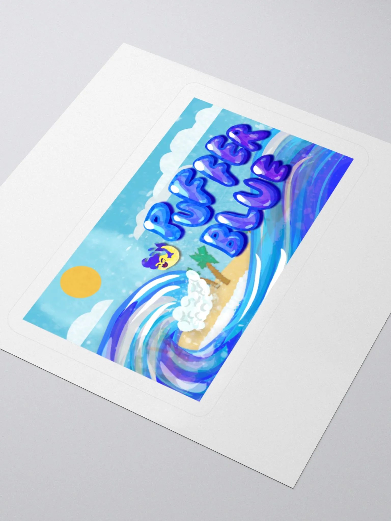 PufferBlue Stickers product image (5)