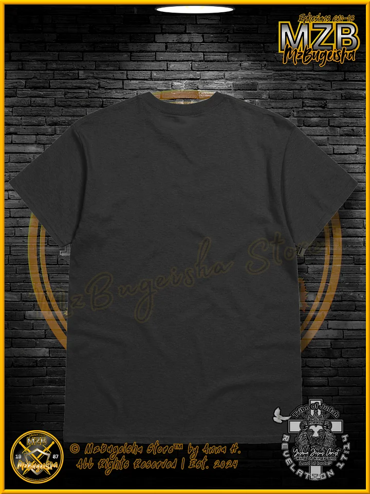 T-Shirt - MzBugeisha™ "Yeshua Jesus Christ King of kings " [V2/black] Faith Based T-Shirt By Anna H. product image (2)