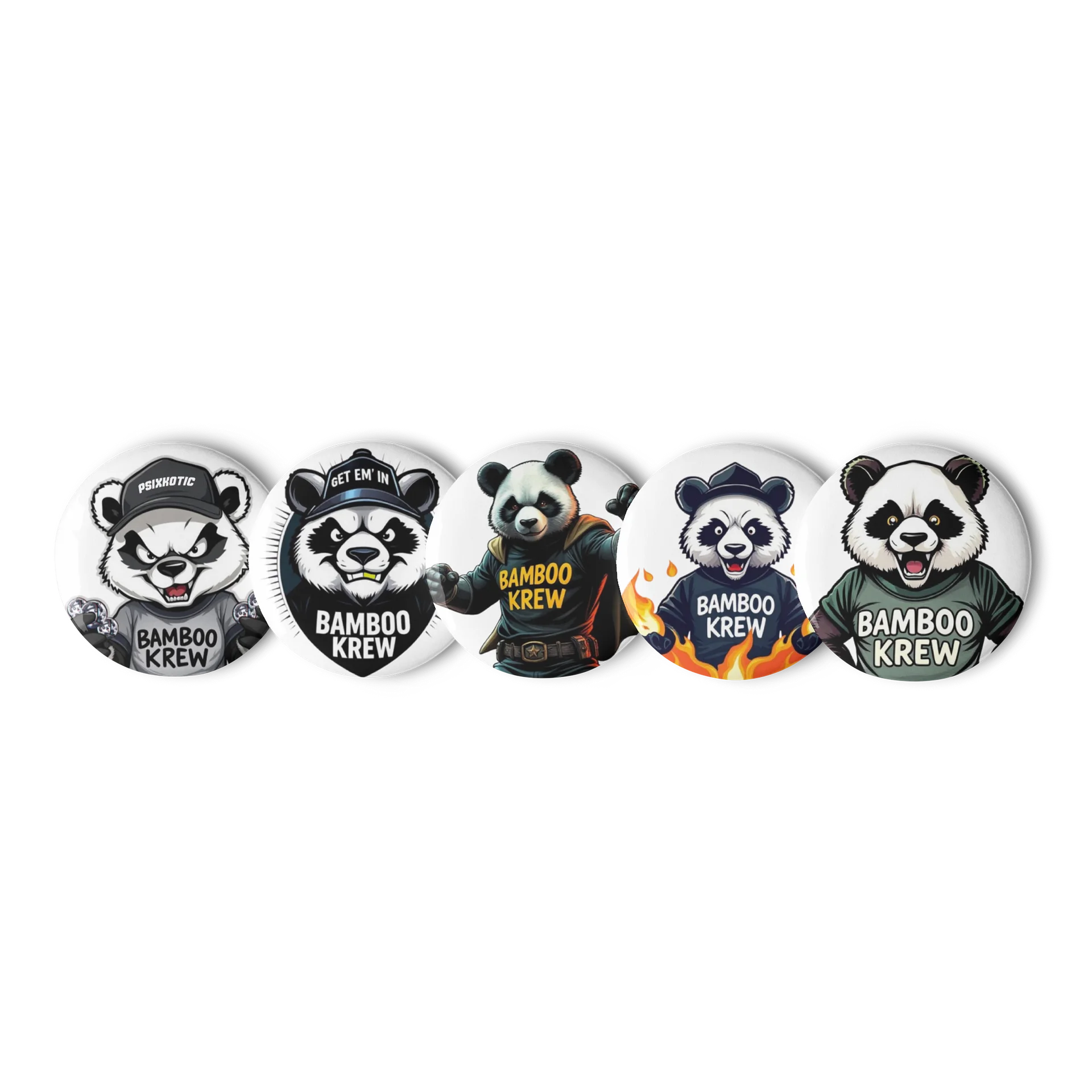 Bamboo Krew Panda Pin Set product image (1)
