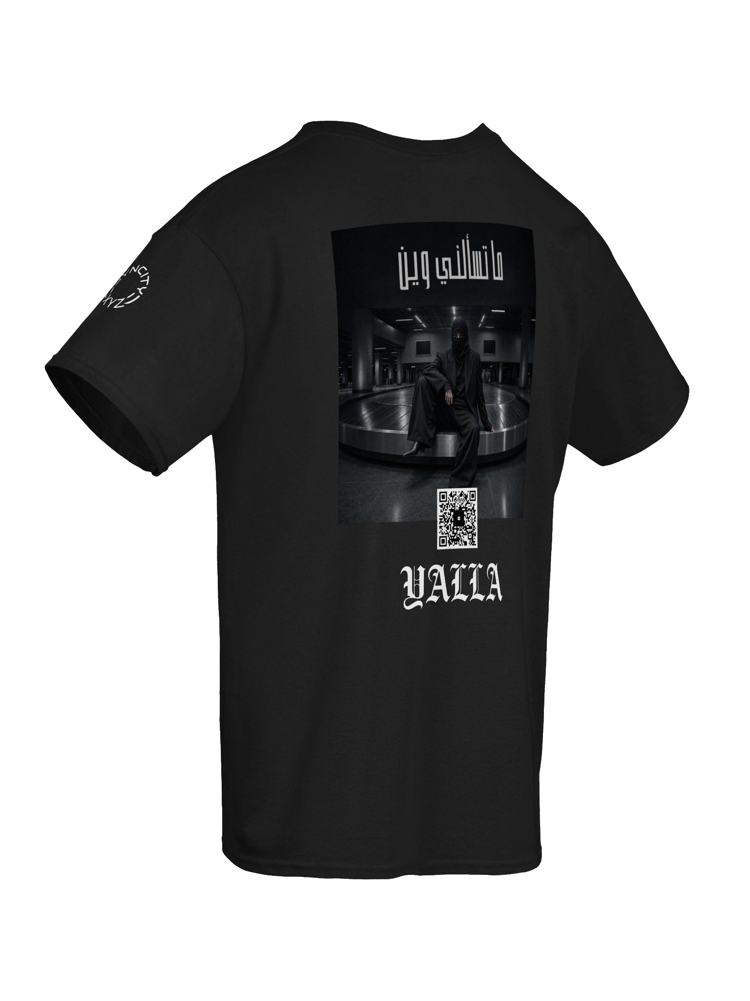 ما تسألني وين (Ma Tes’alni Wein) Scan Tee - Arabic Oud Tribal Afro House Art Shirt product image (8)