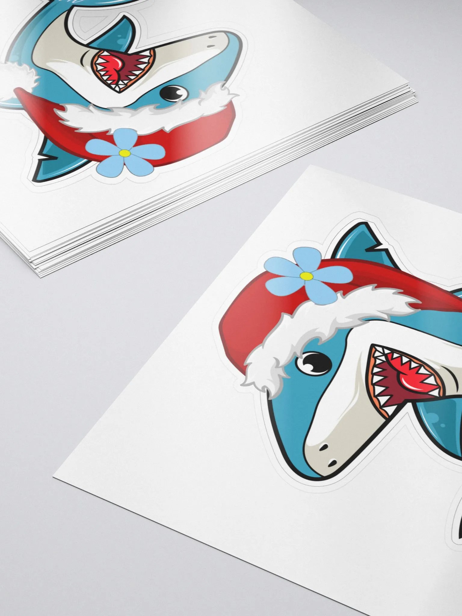 Christmas Sharky Kiss Cut Stickers product image (5)