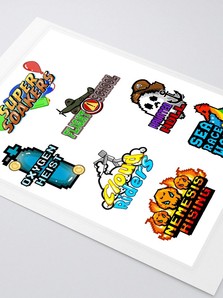 Creator Splash Game Logos Sticker Sheet product image (2)