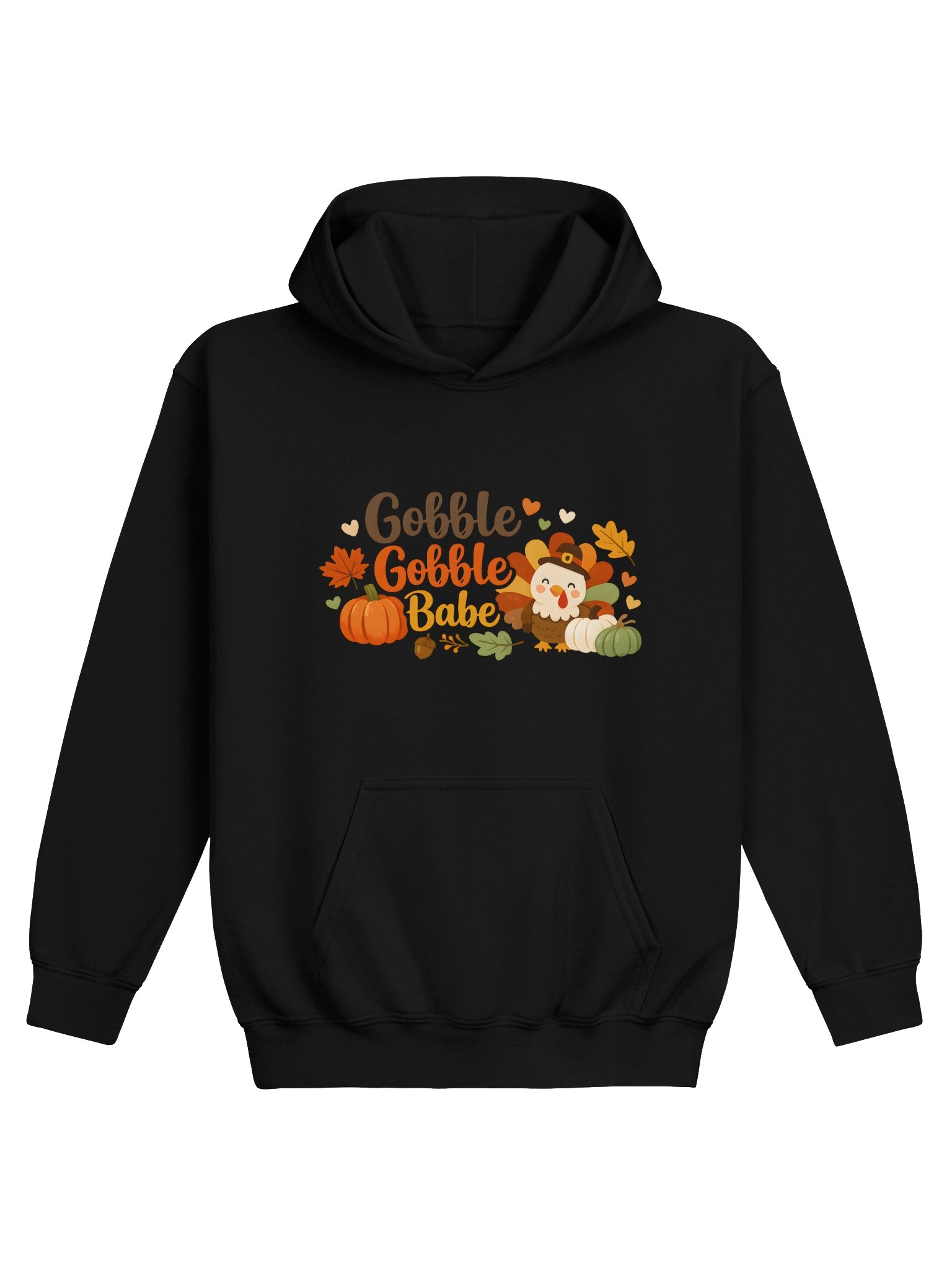 Gobble Gobble Babe Youth Hoodie product image (2)