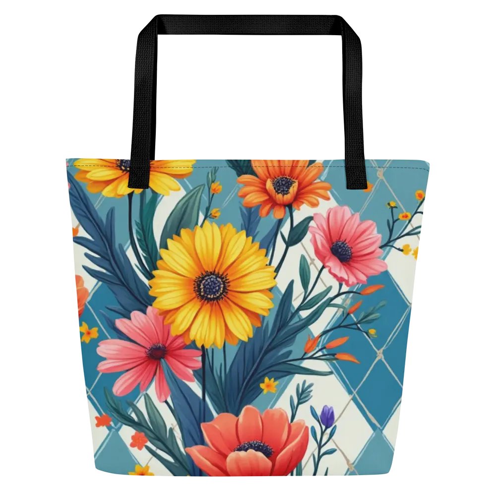 Blossoms Floral Tote With Pocket Bag #714 product image (1)