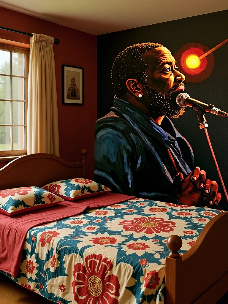 The Soul Singer - Retro Vibes Luminary Echoes Canvas Print product image (28)