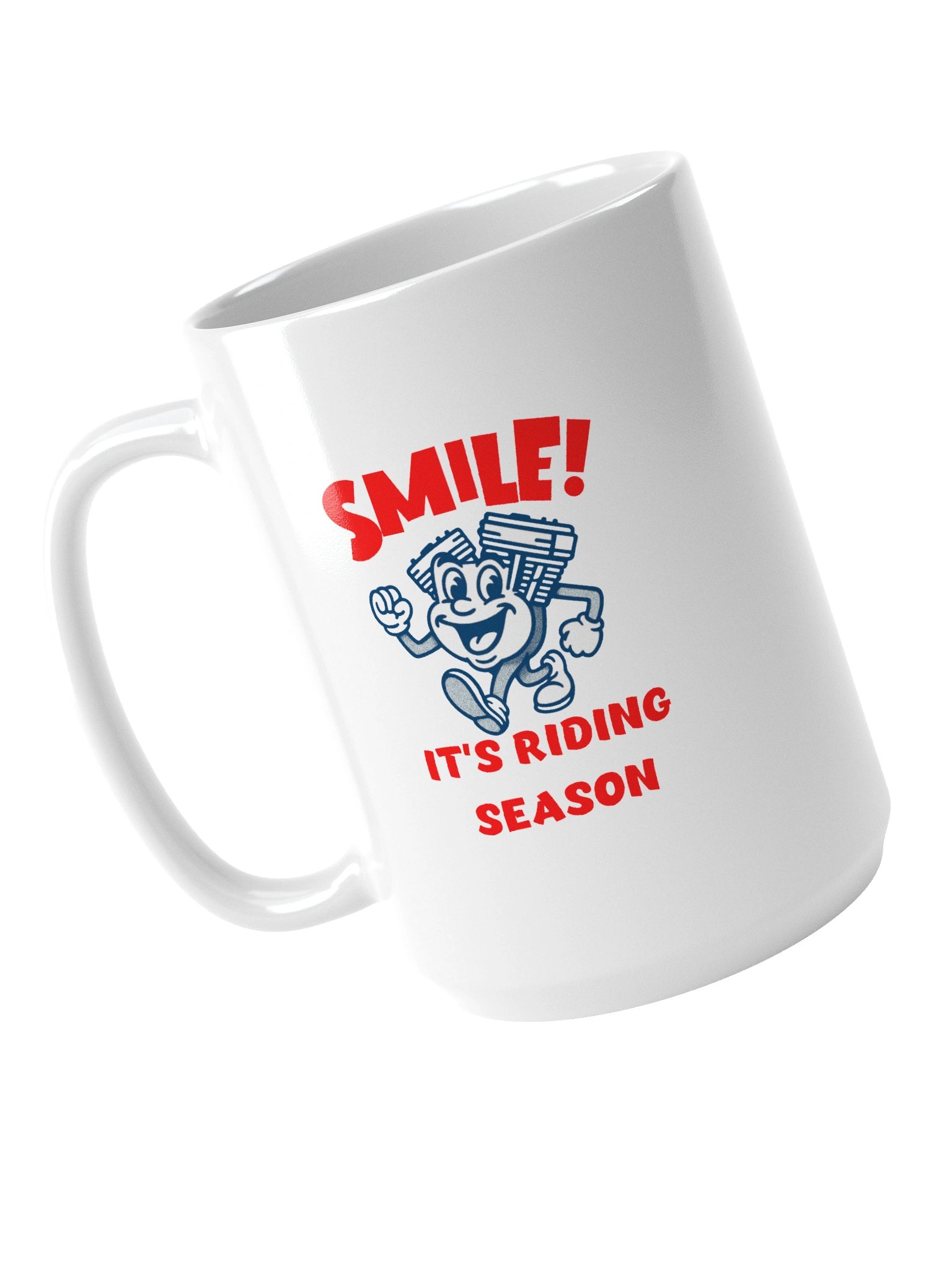 Throttle & Iron “Smile!” Mug — Riding Season Edition product image (4)