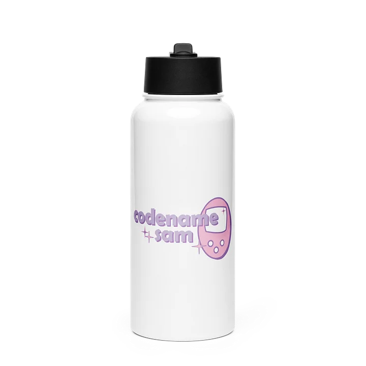 Codenamesam Logo Bottle with Straw (Purple & Pink) product image (1)