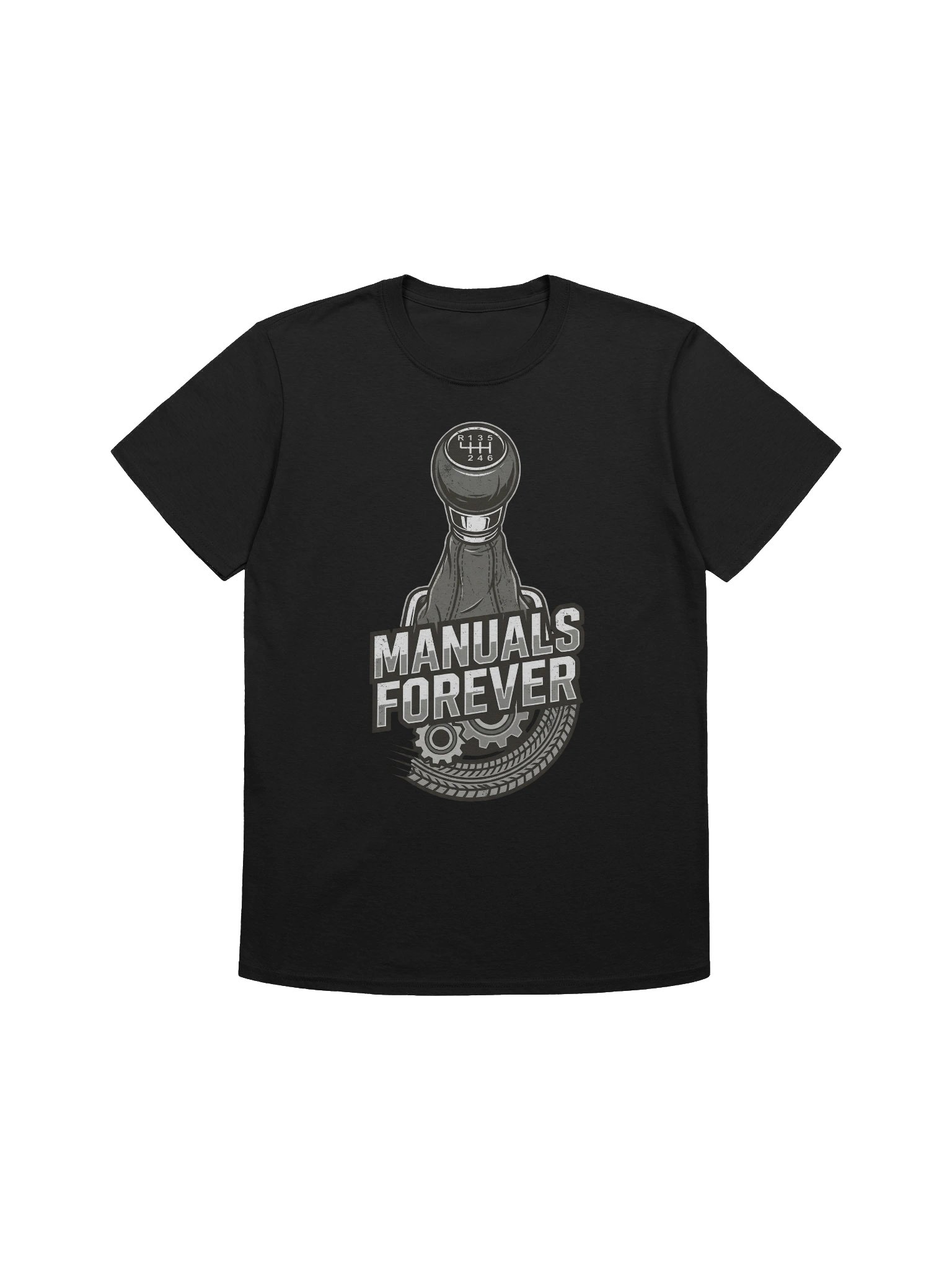 Manuals Forever Manual Transmission T-Shirt product image (3)