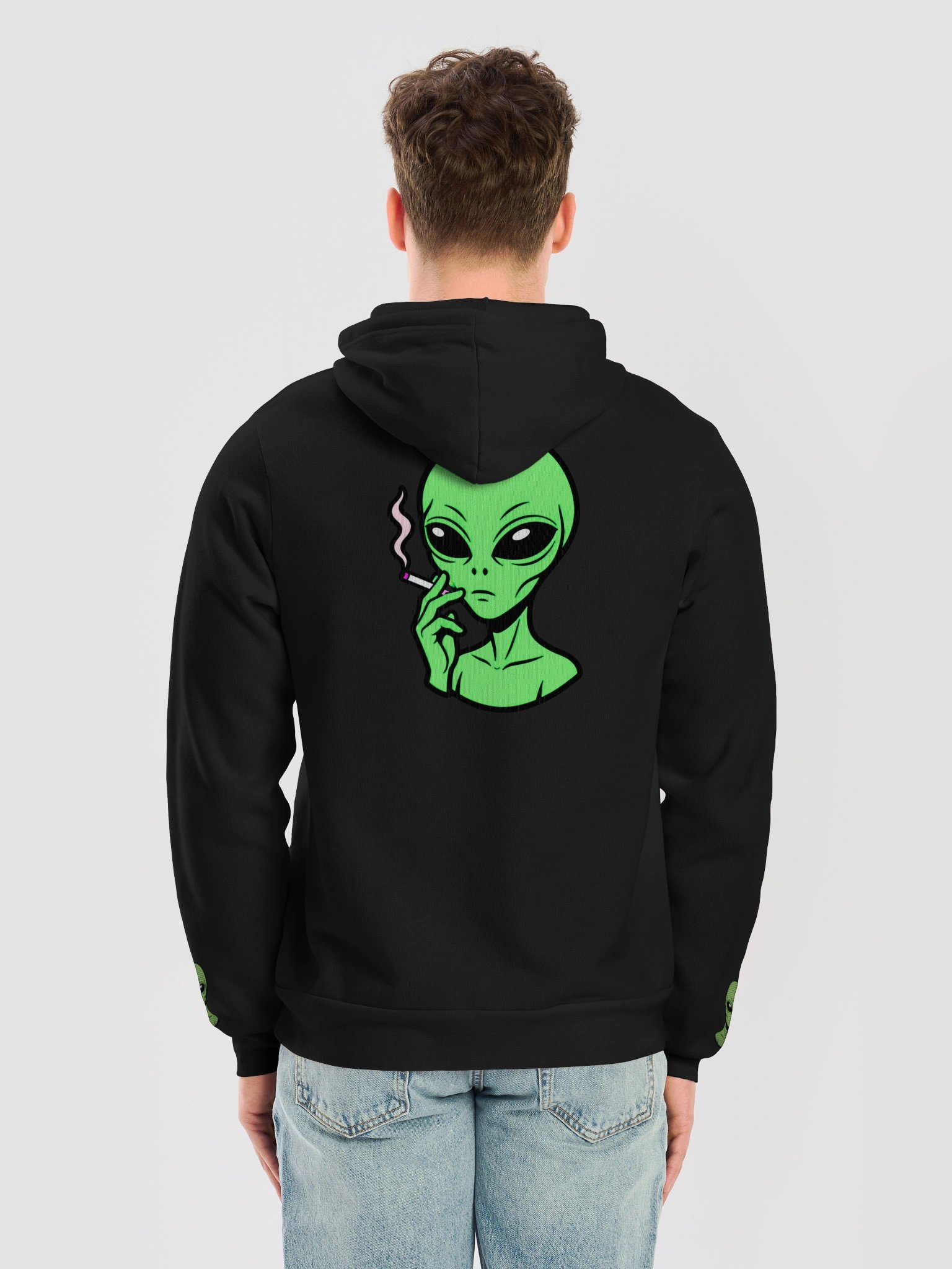 Alien Man Has Fucking Left The Planet Hoodie product image (6)