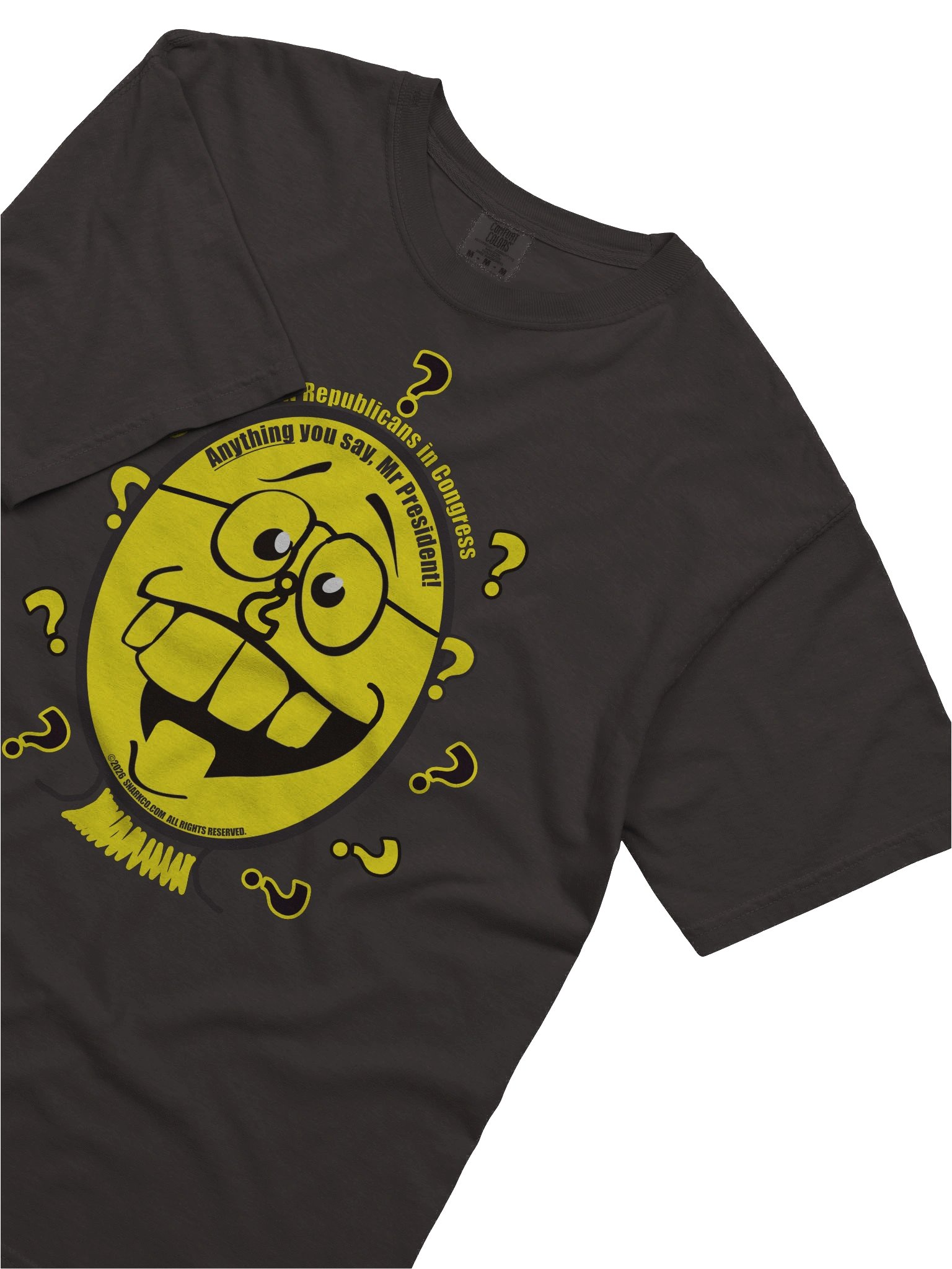Political T-shirt says: Yellow Republicans in Congress: Anything You Say Mr President! product image (39)