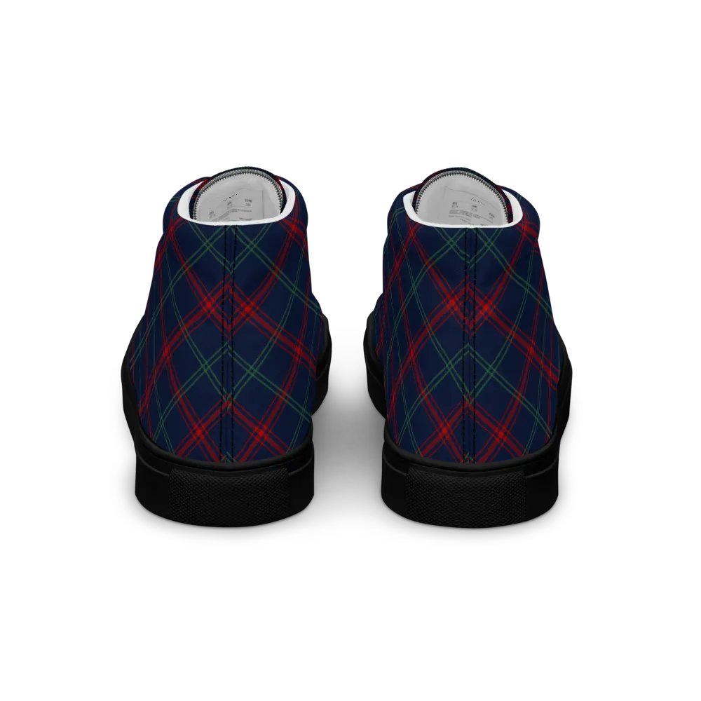 Lynch Tartan Men's High Top Shoes product image (6)