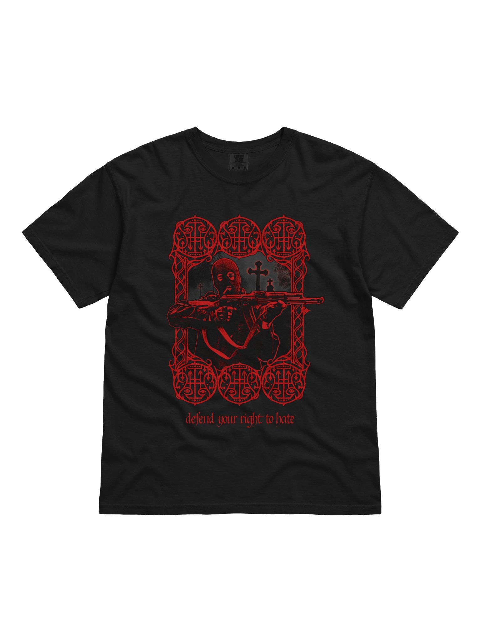"DEFEND HATE" TSHIRT BACKPRINT RED product image (1)