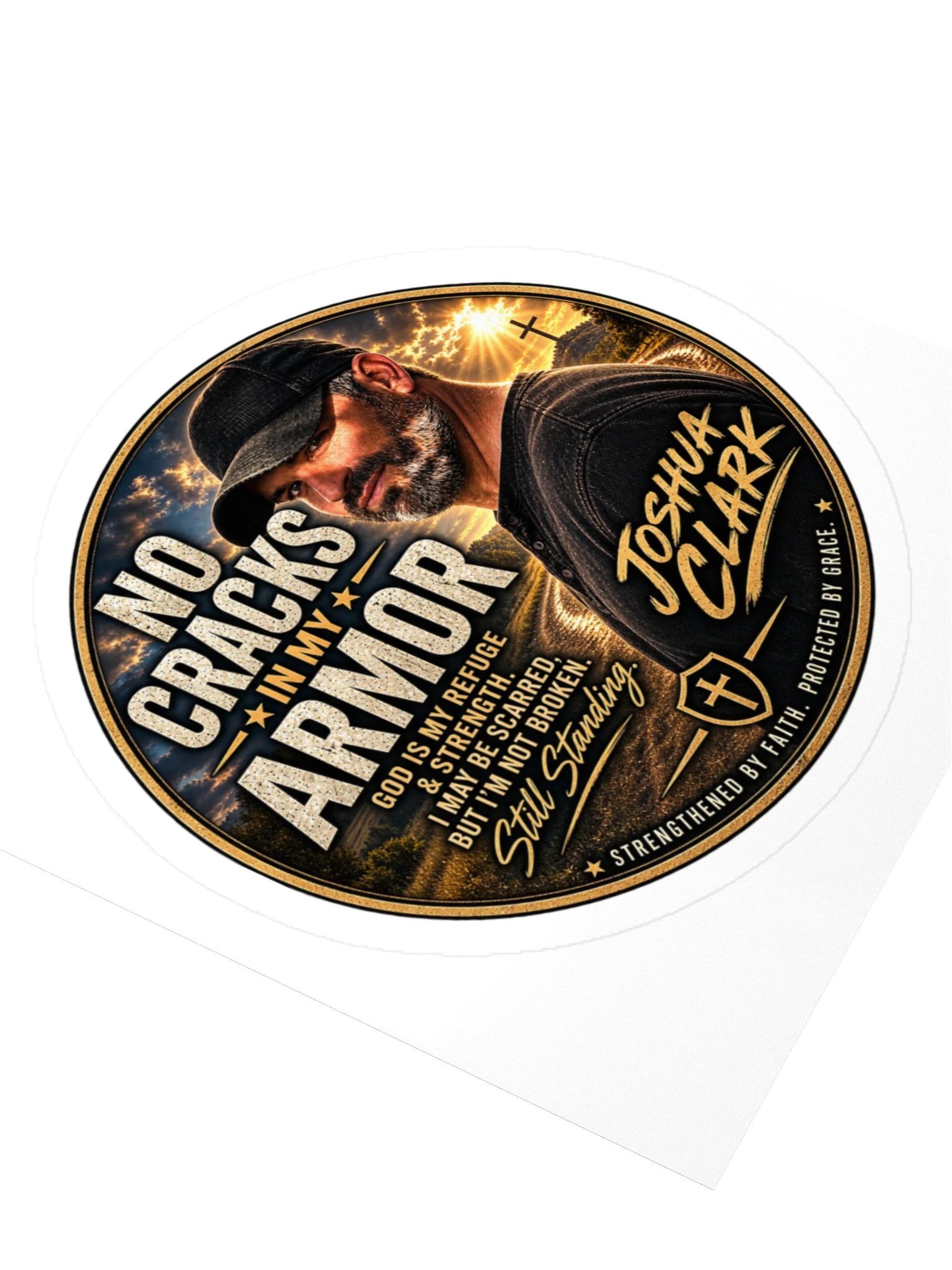 No Cracks In My Armor Kiss Cut Sticker product image (3)