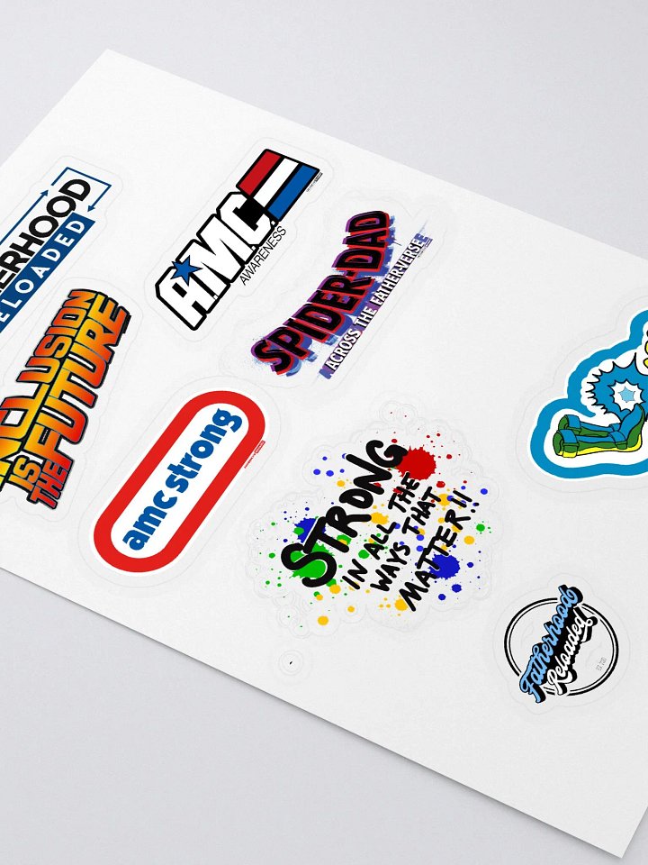 Fatherhood Reloaded Sticker Sheet product image (2)