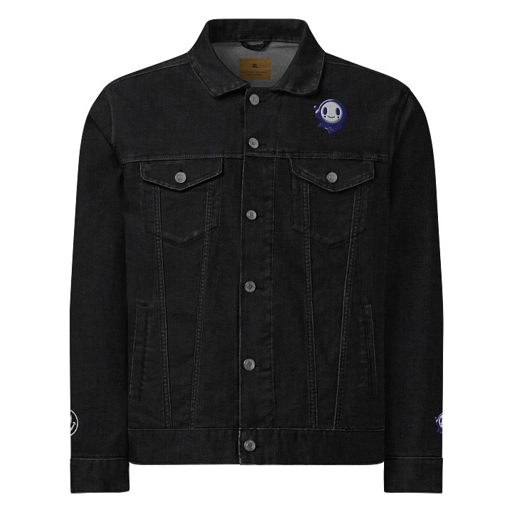 Cheerful Ghost Cartoon Denim Jacket product image (1)