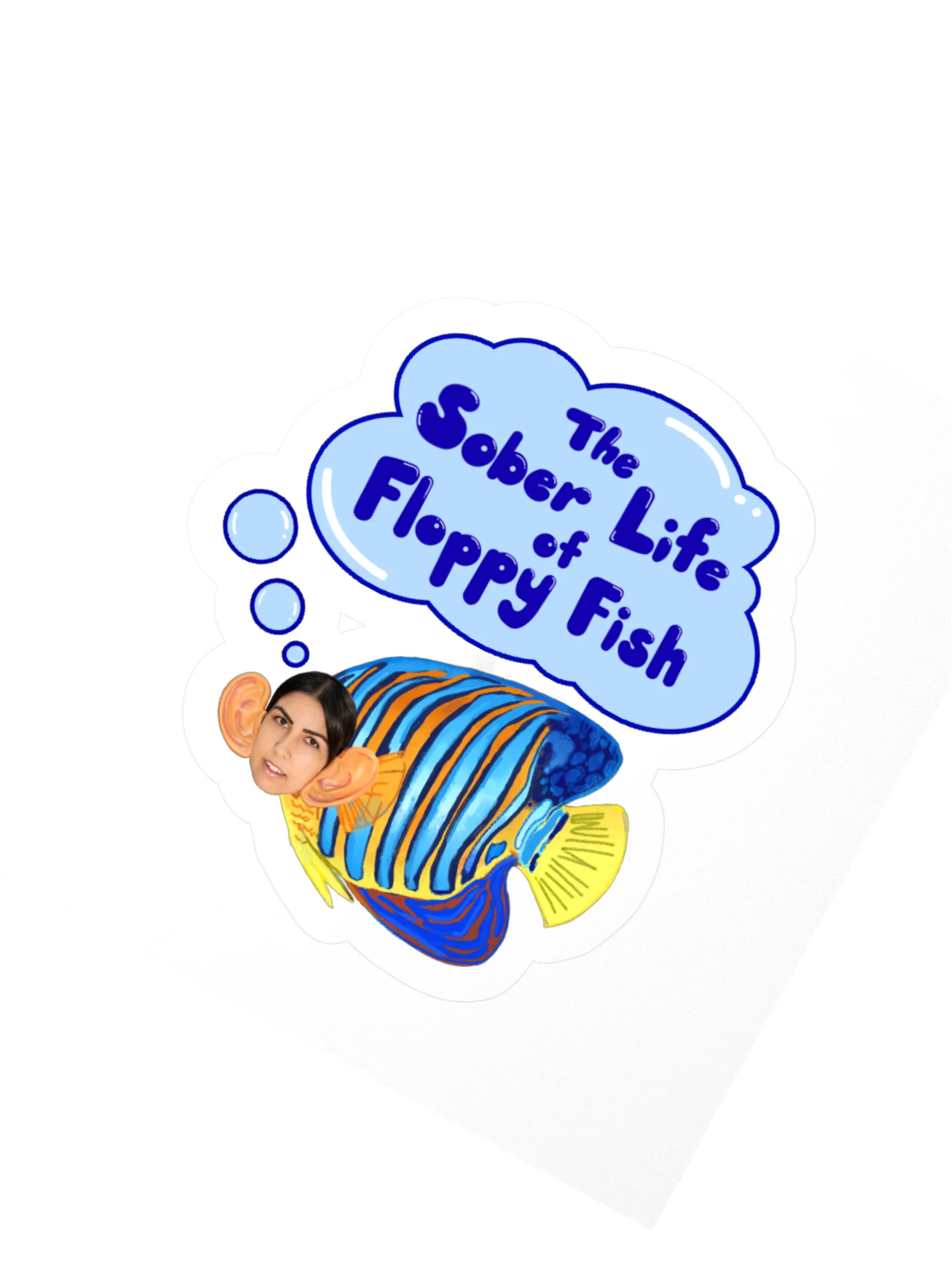 Sober Floppy Fish Sticker product image (5)
