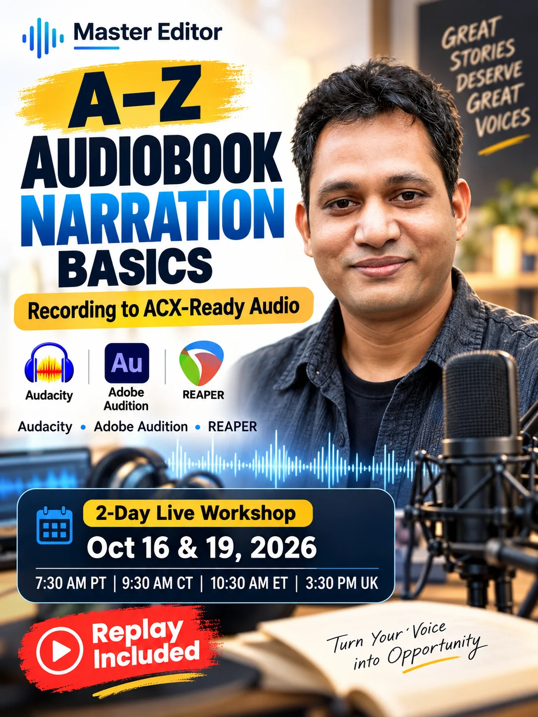A–Z Audiobook Narration Basics: From Recording to ACX-Ready Audio product image (1)
