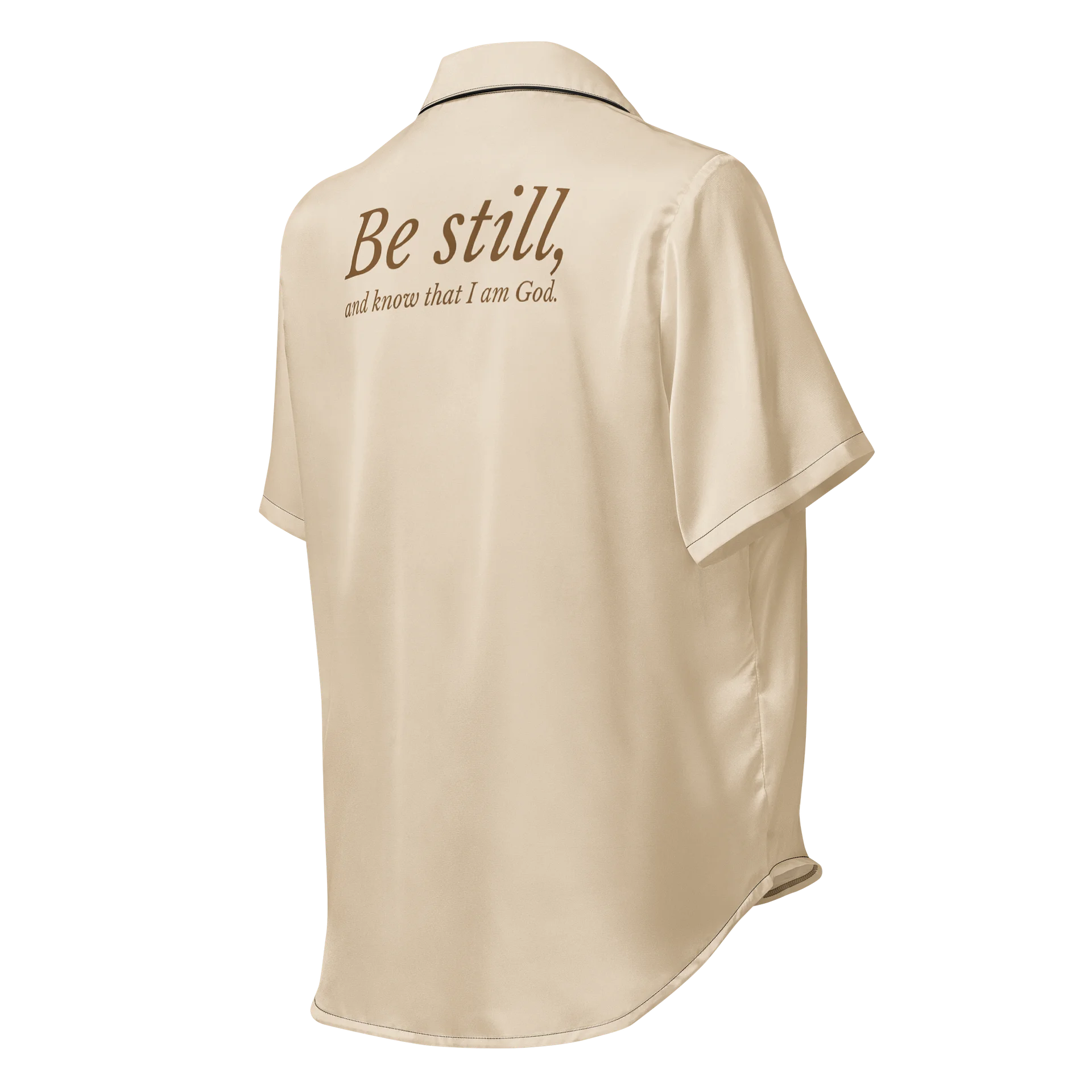 Be Still Short Sleeve Pajama Top — Psalm 46:10 product image (2)