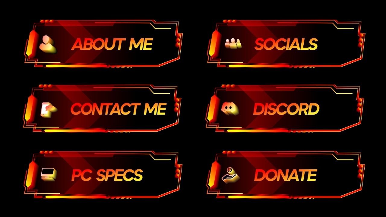 Blazing Lava Twitch Panels product image (1)