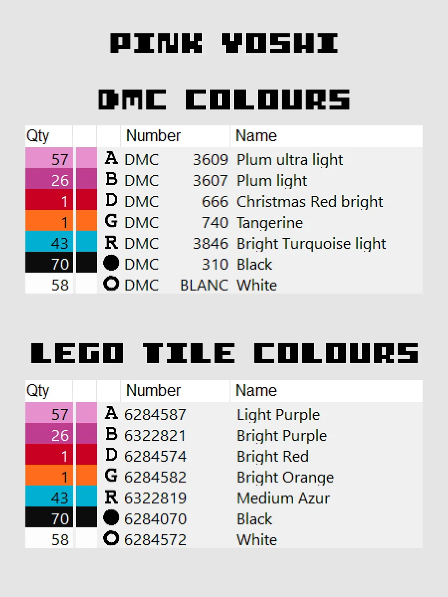 Pink Yoshi Pixel Art product image (4)