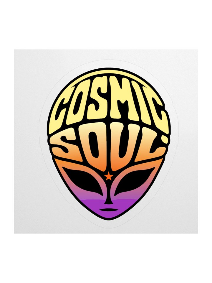 Cosmic Soul Alien Head Sticker product image (1)