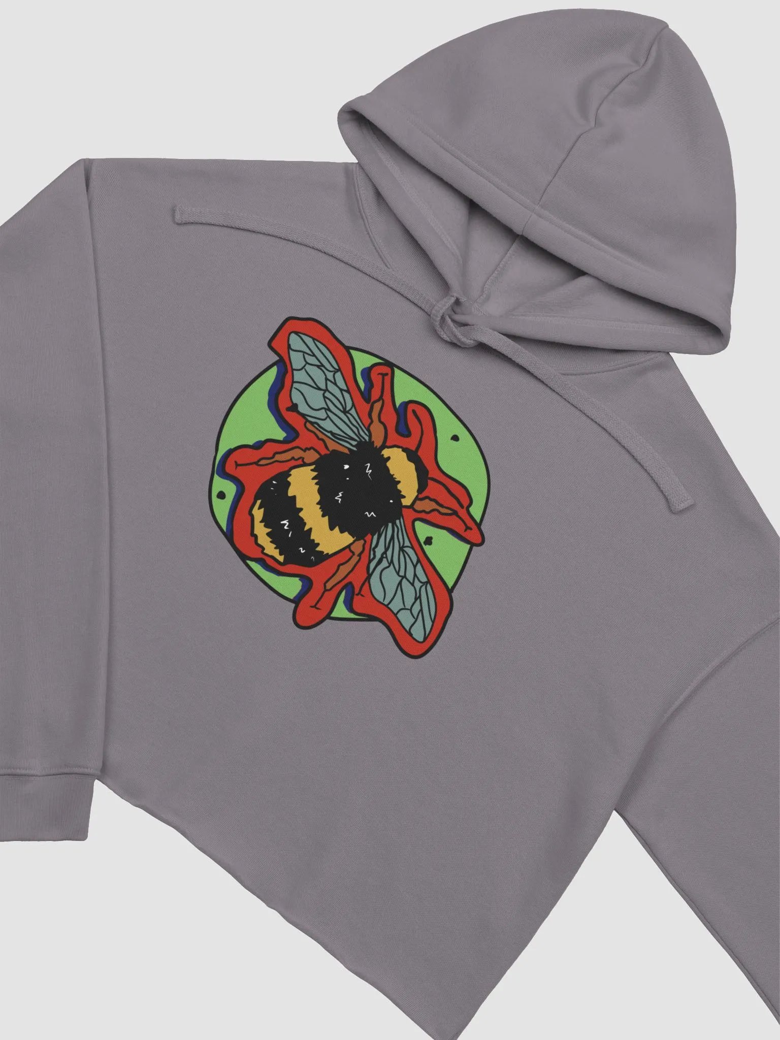 Vaporbee fleece crop hoodie product image (4)
