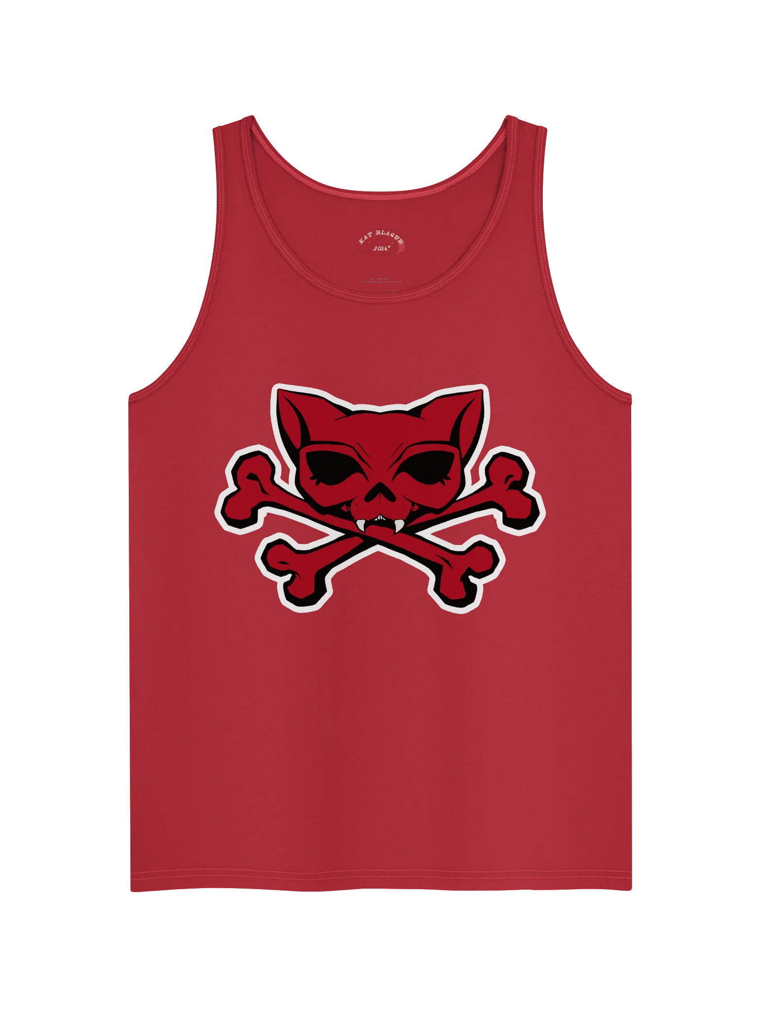 Red Kat Skull Tank Top product image (1)