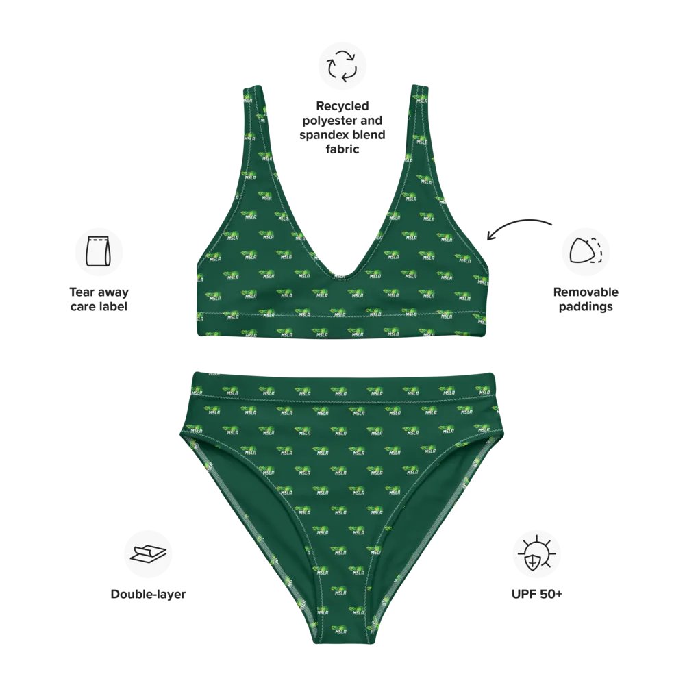 MSLA Green High Waisted Bikini product image (4)