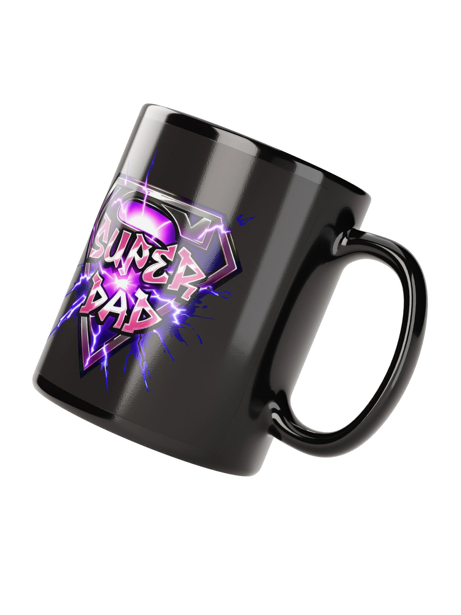 Super Dad Pink Lightning Coffee Mug product image (4)