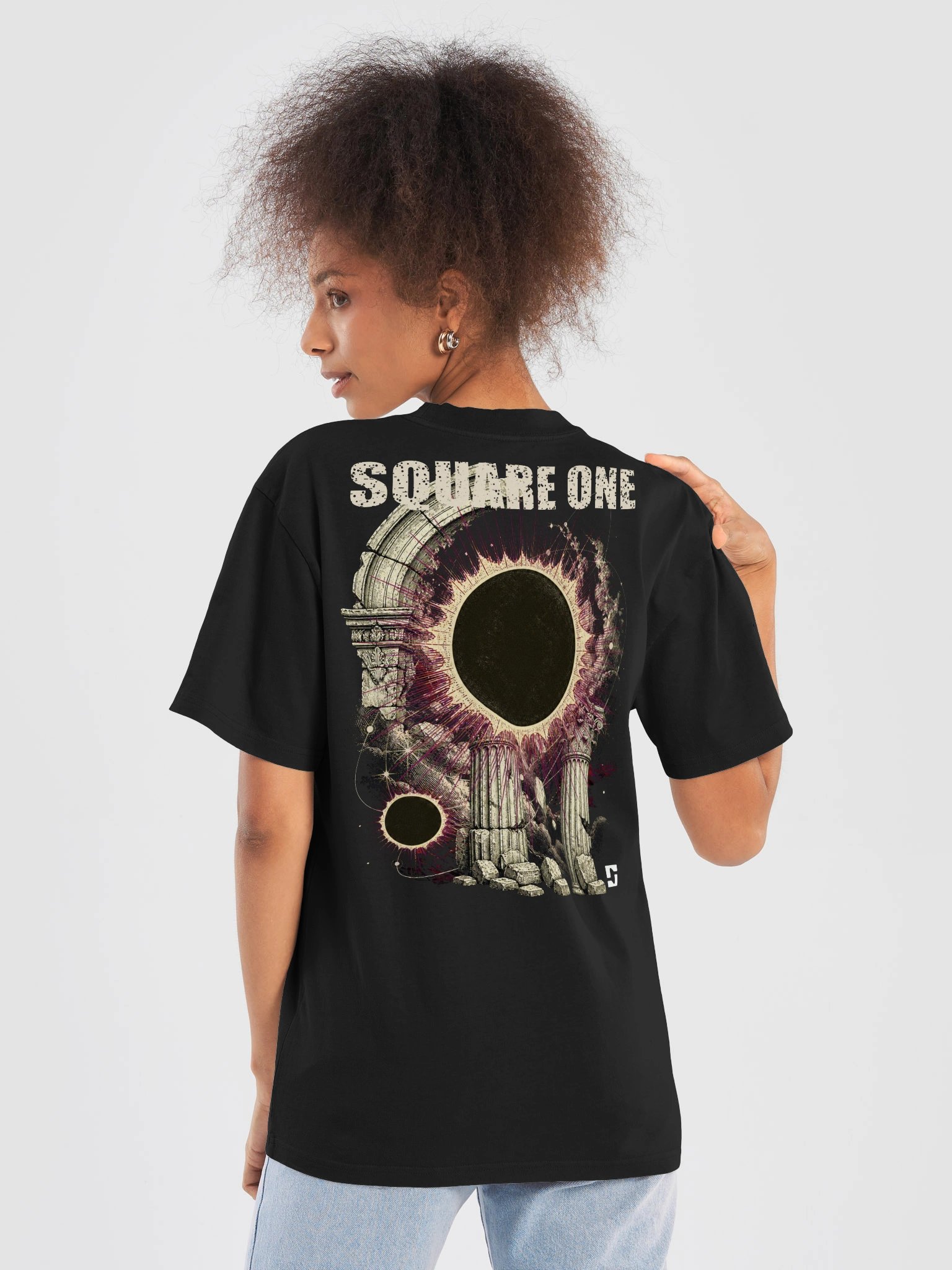 Square One Eclipse 01 Oversized Faded Tee product image (1)