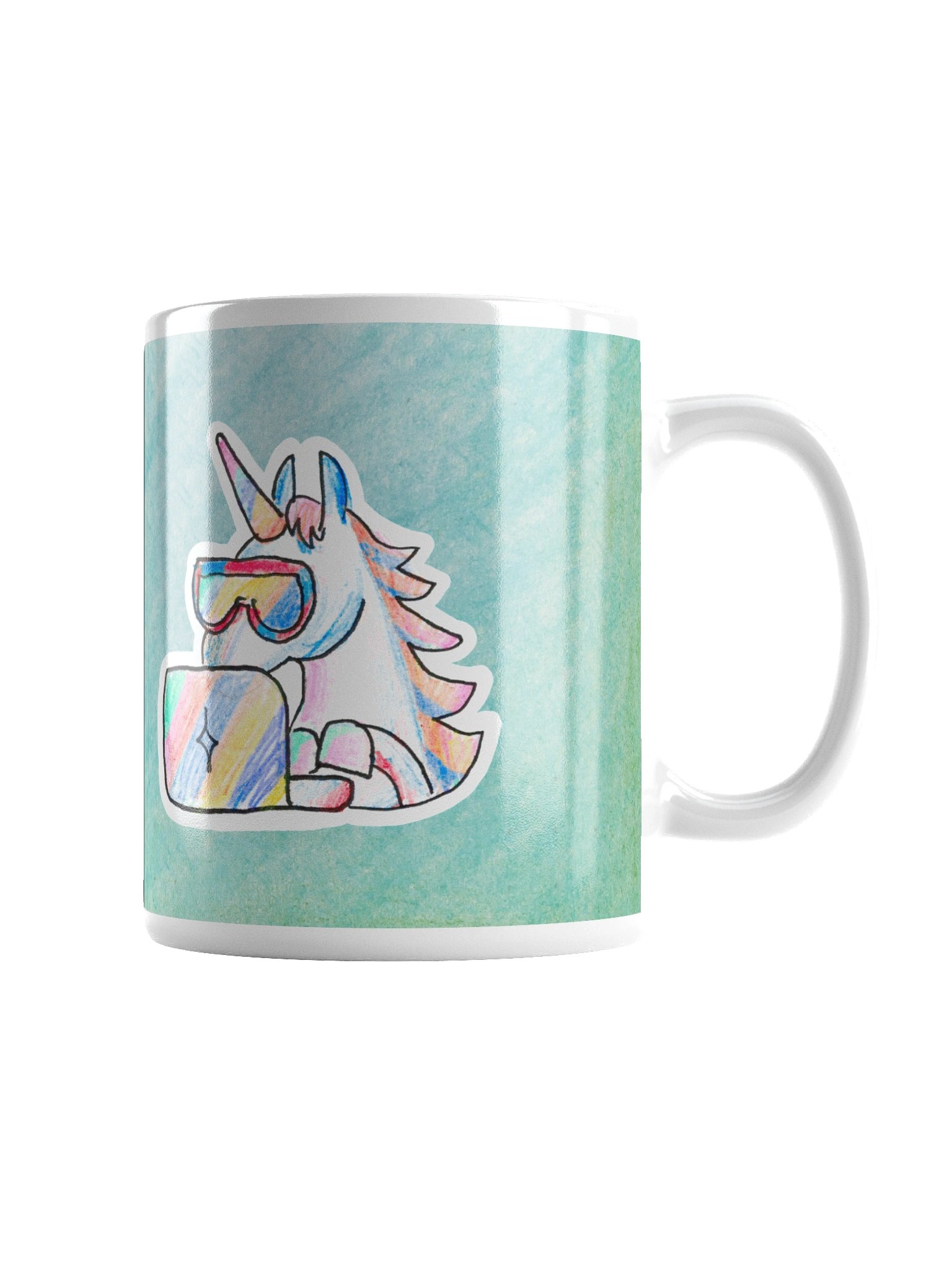 Coding Unicorn Mug (Aqua) product image (2)