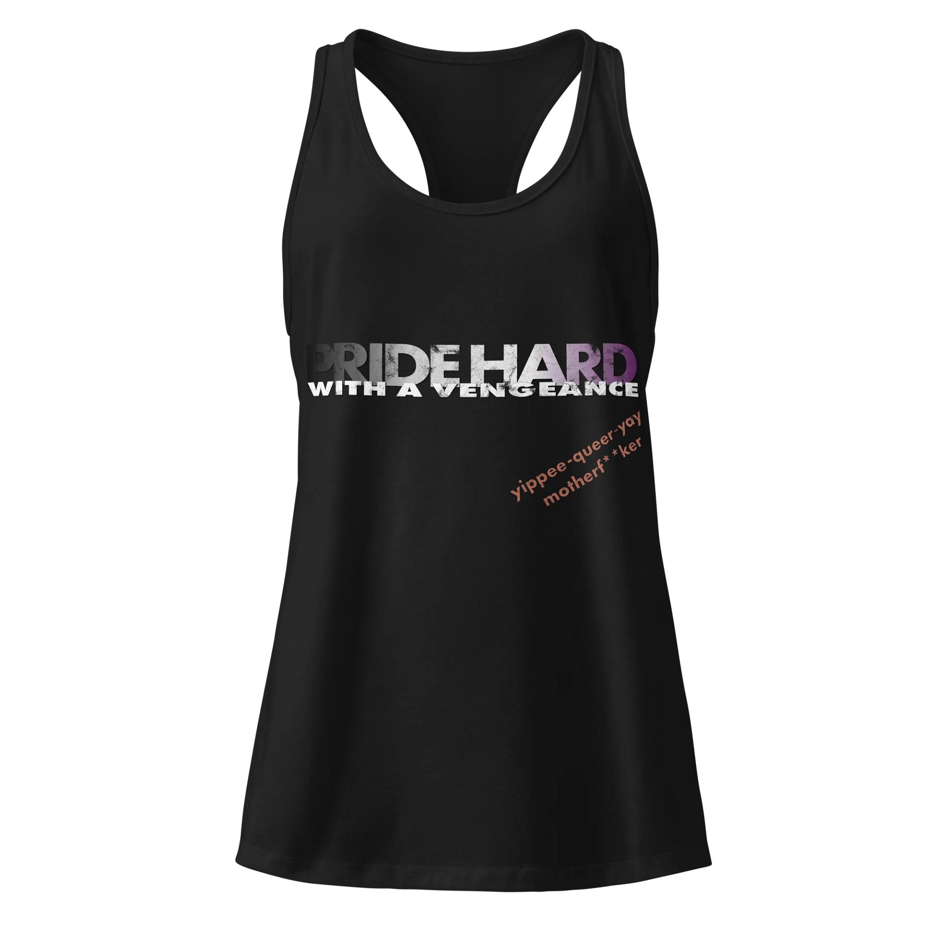 Asexual "Pride Hard" Racerback Tank product image (1)