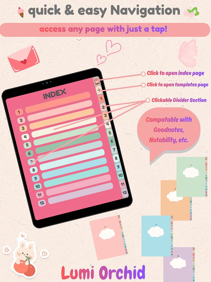 Pink Digital notebook product image (2)