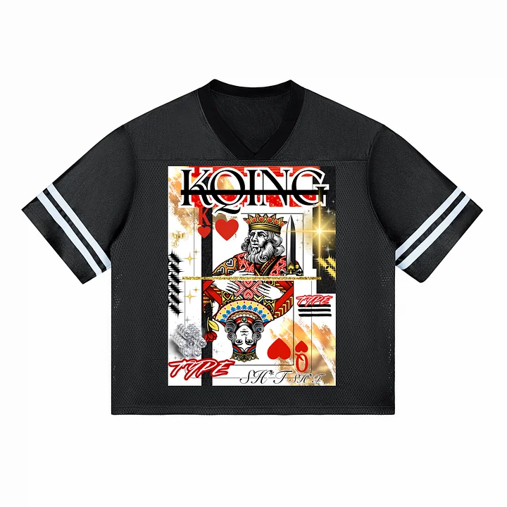 HERS KQING TYPE SH*T MESH JERSEY BLACK (FRONT & BACK DESIGN CLICK PIC) product image (1)