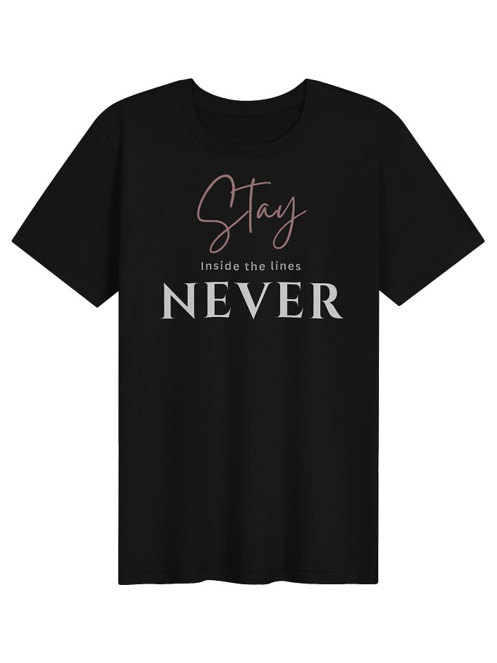 Stay Inside the Lines Never Tee| Gothic Tattoo-Style By Inkthorn Studio product image (2)