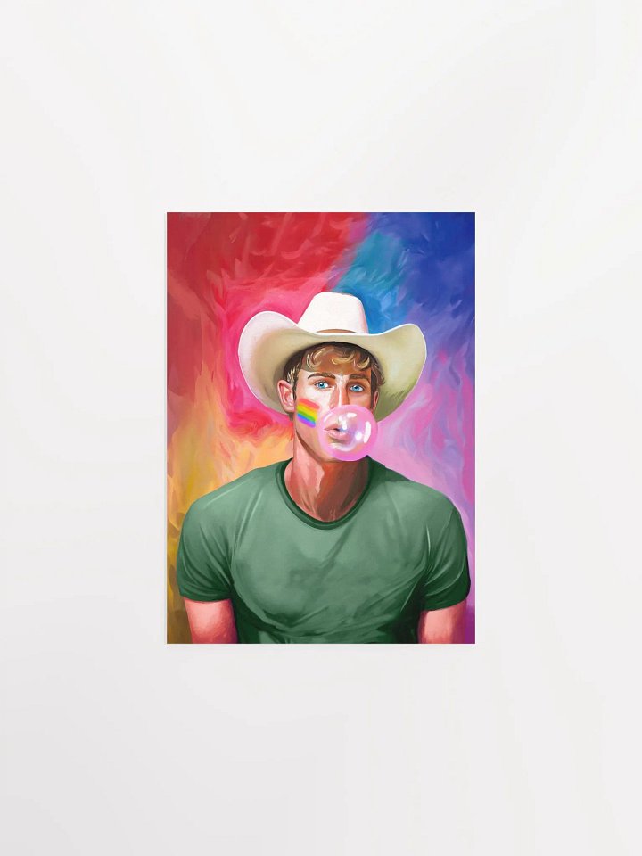 Gay Cowboy Pop Art Studio Art Print product image (1)