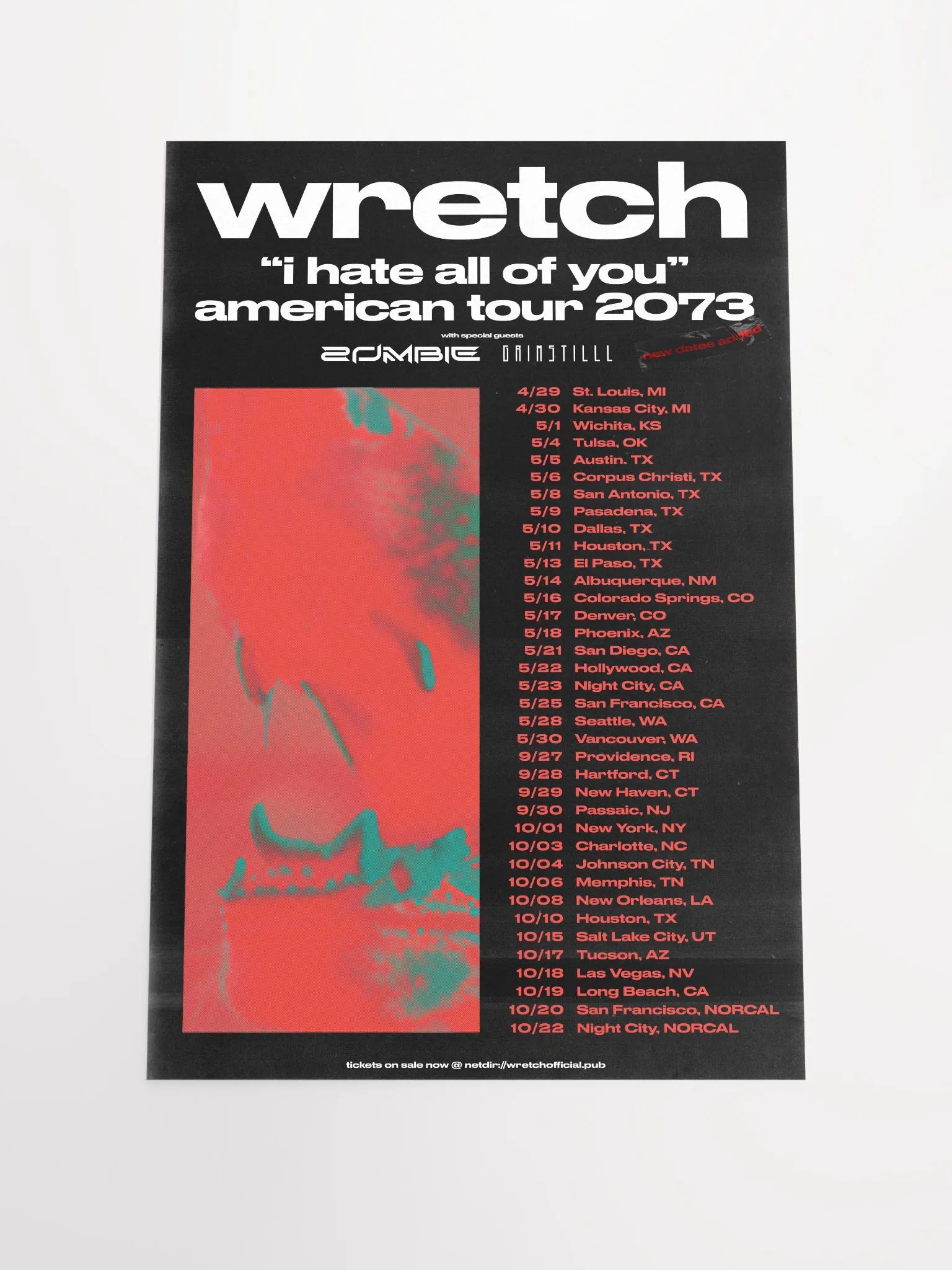 HATE NA Tour 2073 Print product image (1)