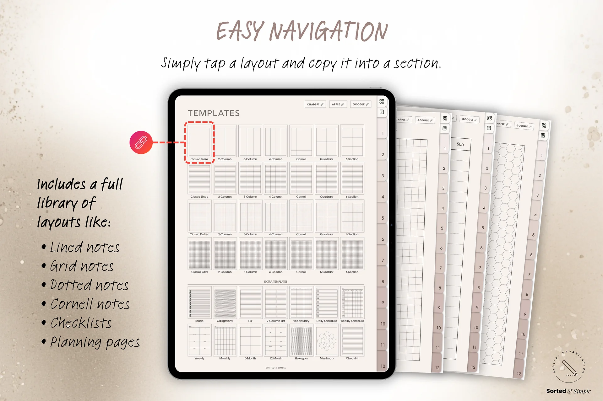 Smart Digital Notebook - Oat Beige product image (5)