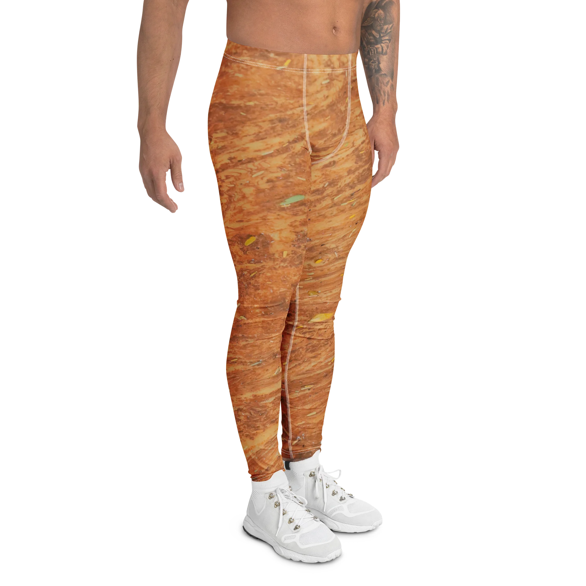 Terracotta Tea All-Over Print Men's Performance Leggings product image (4)