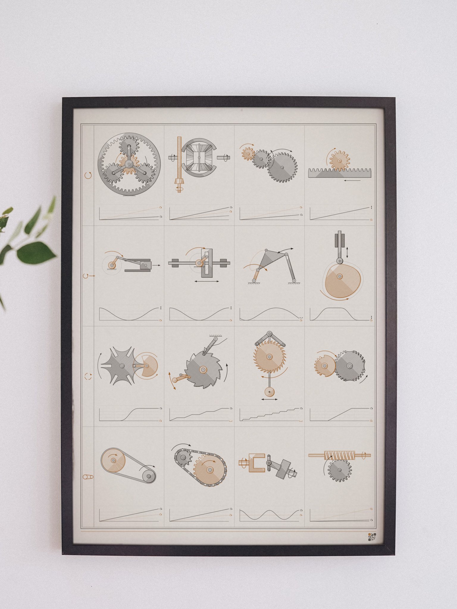 Mechanical atlas print, 18 x 24 in · MOTION product image (6)
