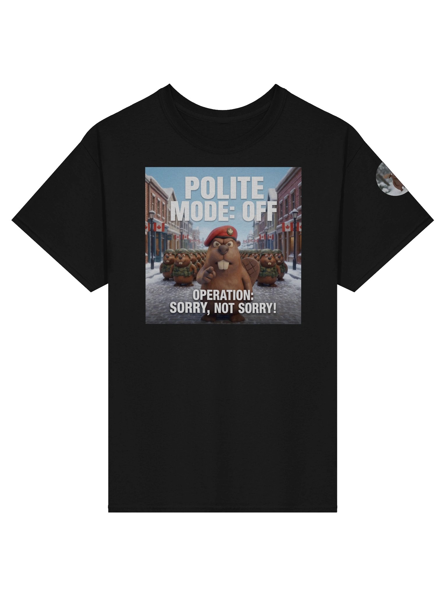 Polite Mode: Off | Command Center Tee (Black) product image (1)
