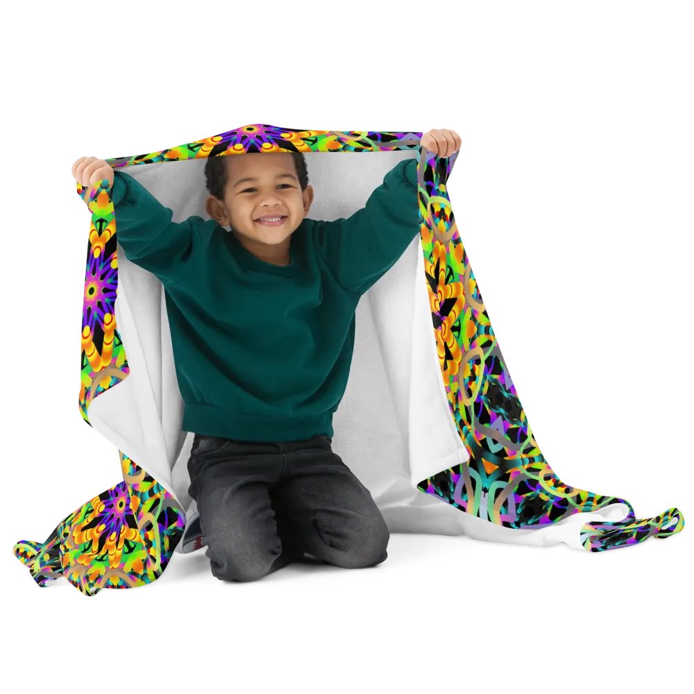 Carnival Kaleidoscope Throw Blanket product image (2)